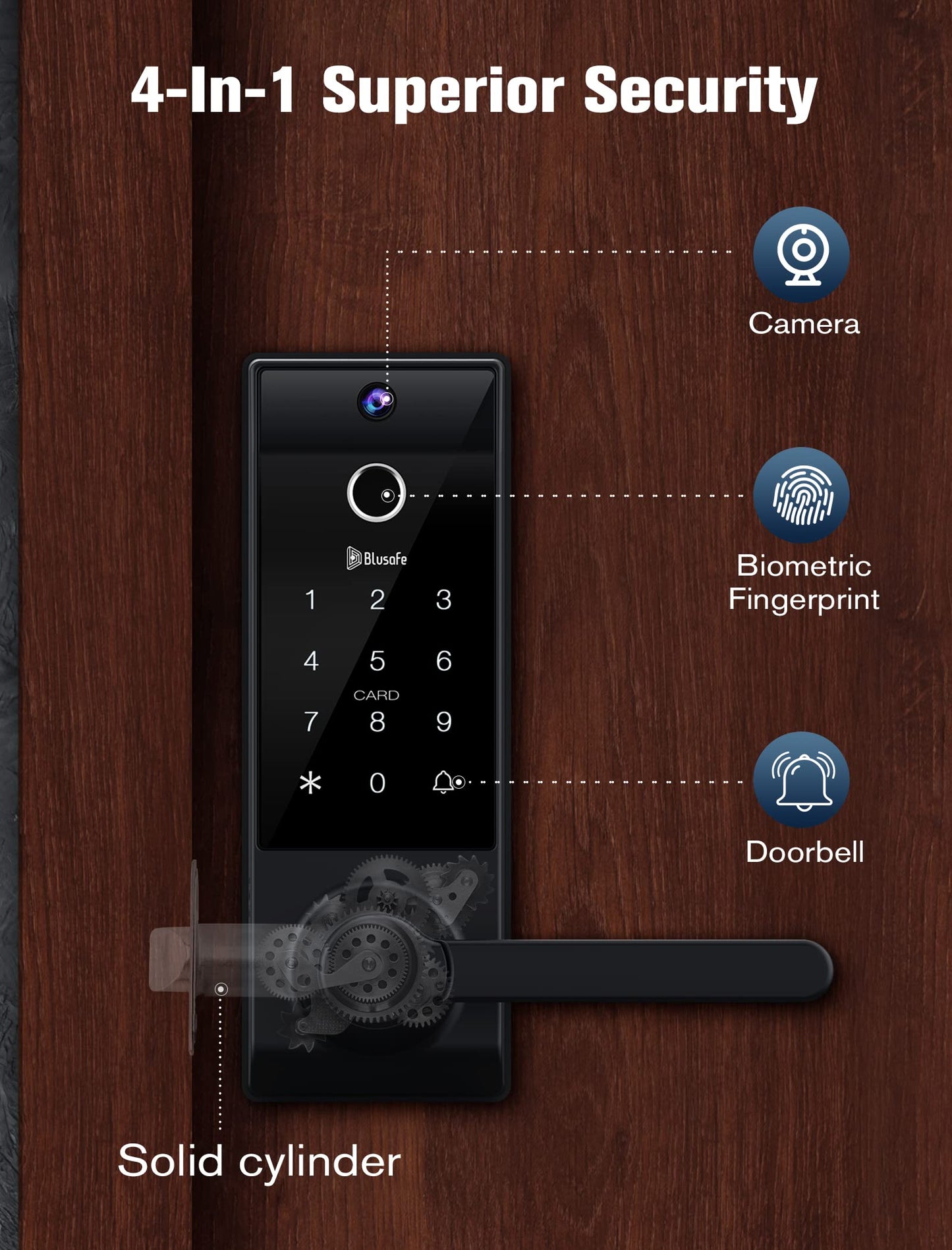 Contour V 2nd Smart Lock Ring Doorbell Fingerprint Deadbolt for Homeowners