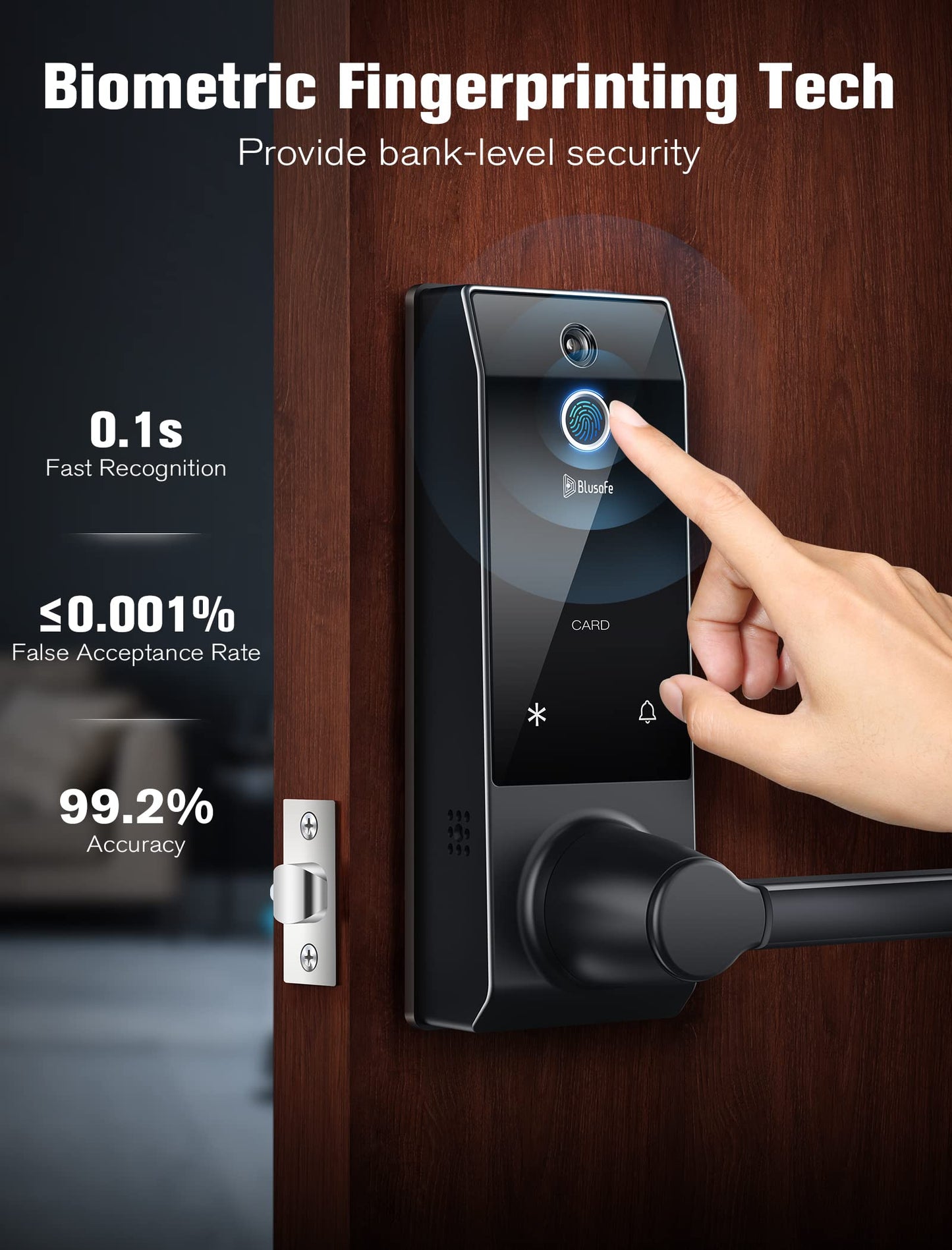 Contour V 2nd Smart Lock Ring Doorbell Fingerprint Deadbolt for Homeowners