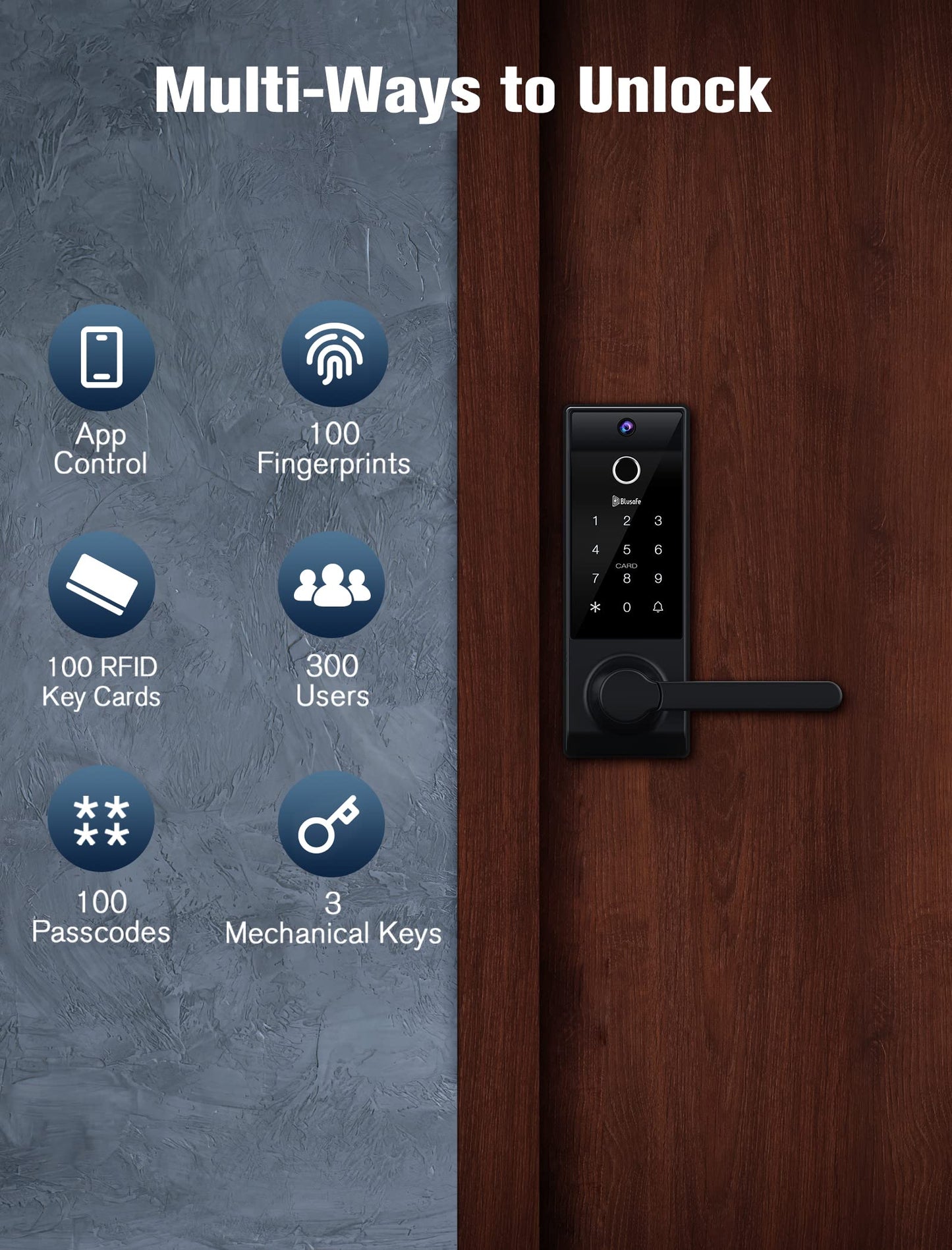 Contour V 2nd Smart Lock Ring Doorbell Fingerprint Deadbolt for Homeowners