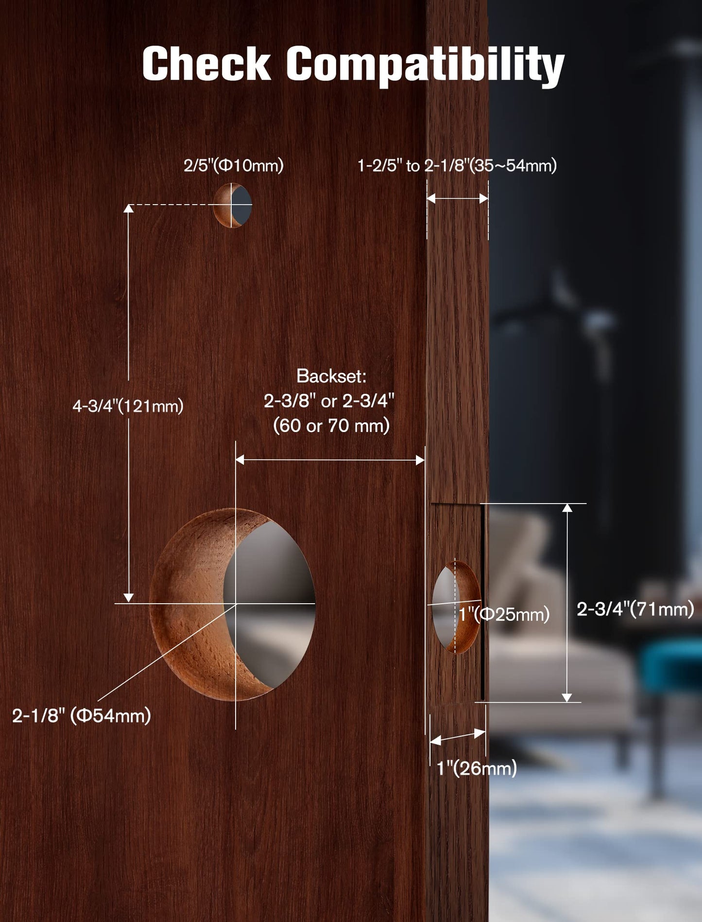 Contour V 2nd Smart Lock Ring Doorbell Fingerprint Deadbolt for Homeowners