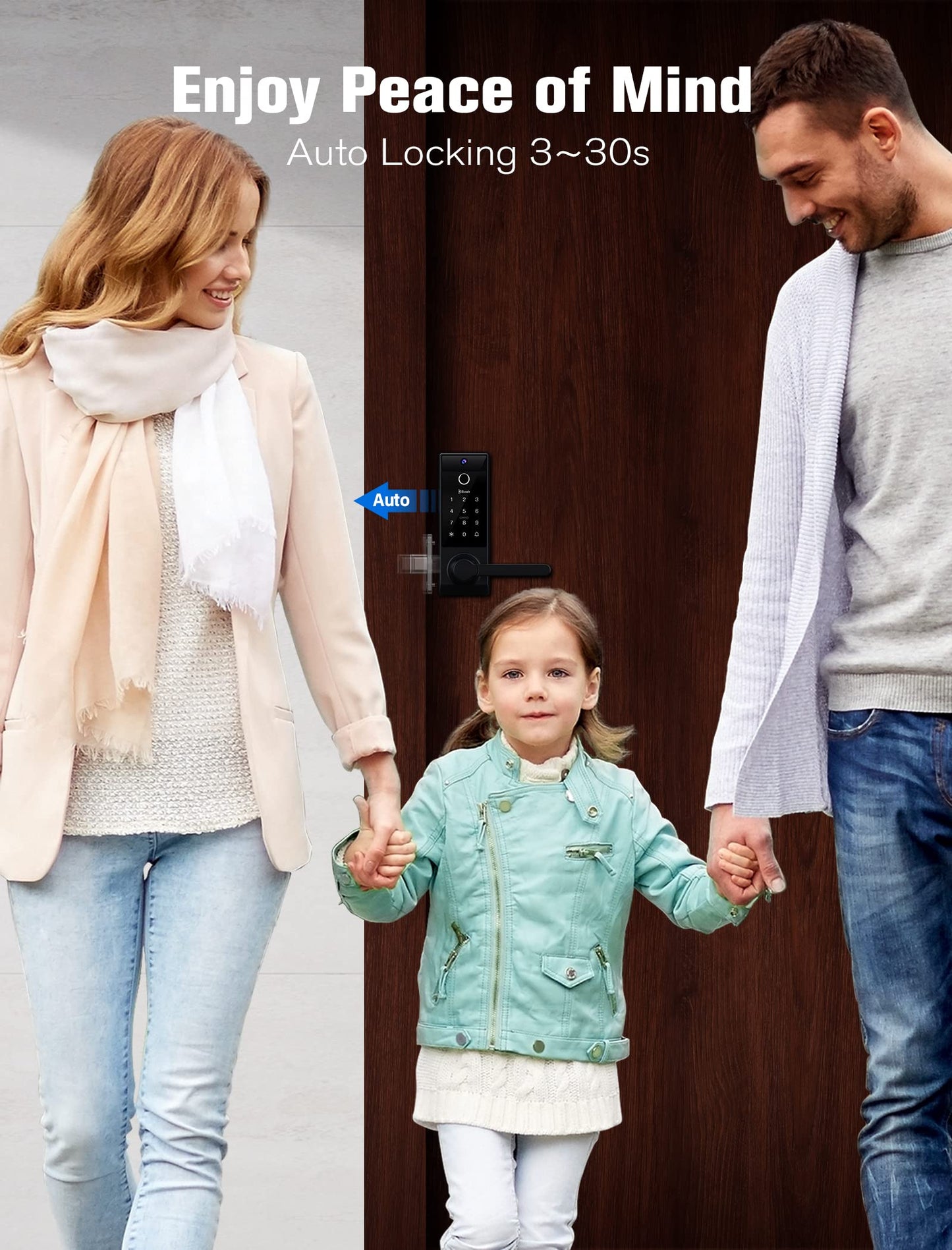 Contour V 2nd Smart Lock Ring Doorbell Fingerprint Deadbolt for Homeowners
