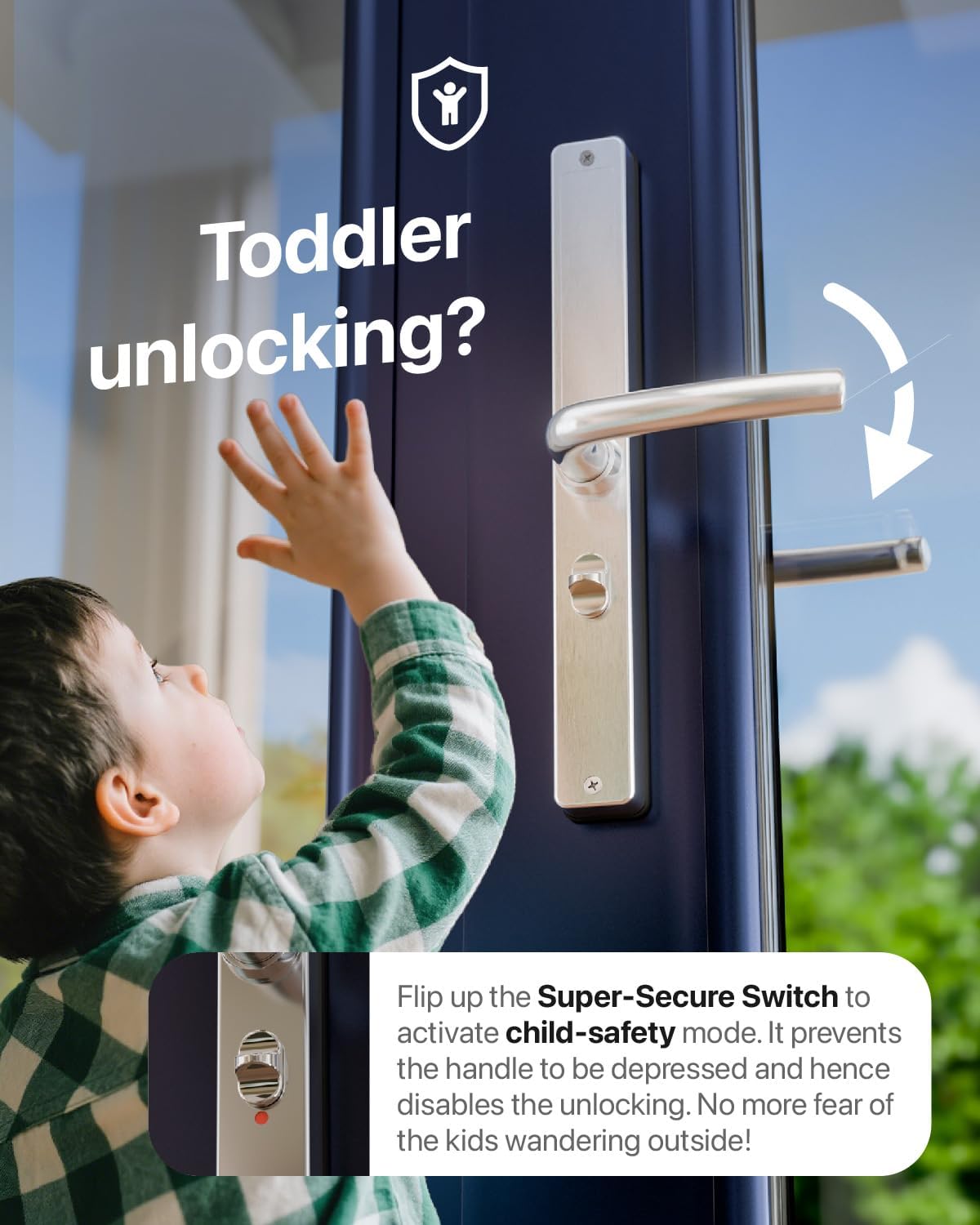 Origin Smart Plus（OSP）Fingerprint Door Lock with Keypad，Front Door Children Proof Deadbolt