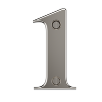 Door Numbers 0-9 & Letter A-E Chrome