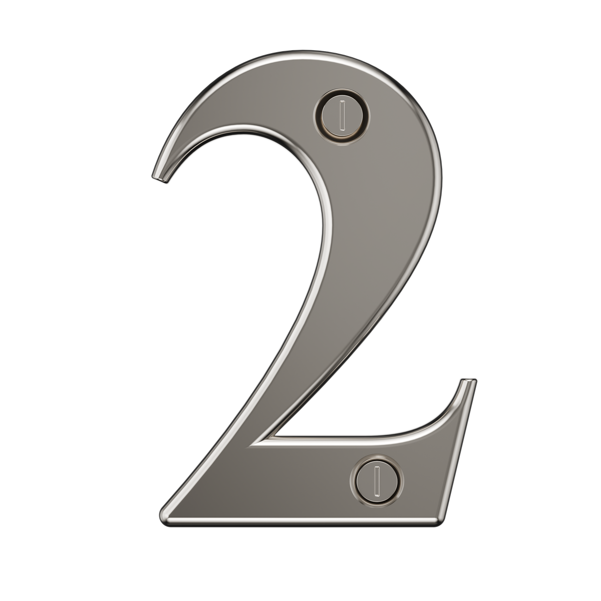 Door Numbers 0-9 & Letter A-E Chrome