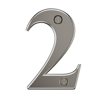 Door Numbers 0-9 & Letter A-E Chrome