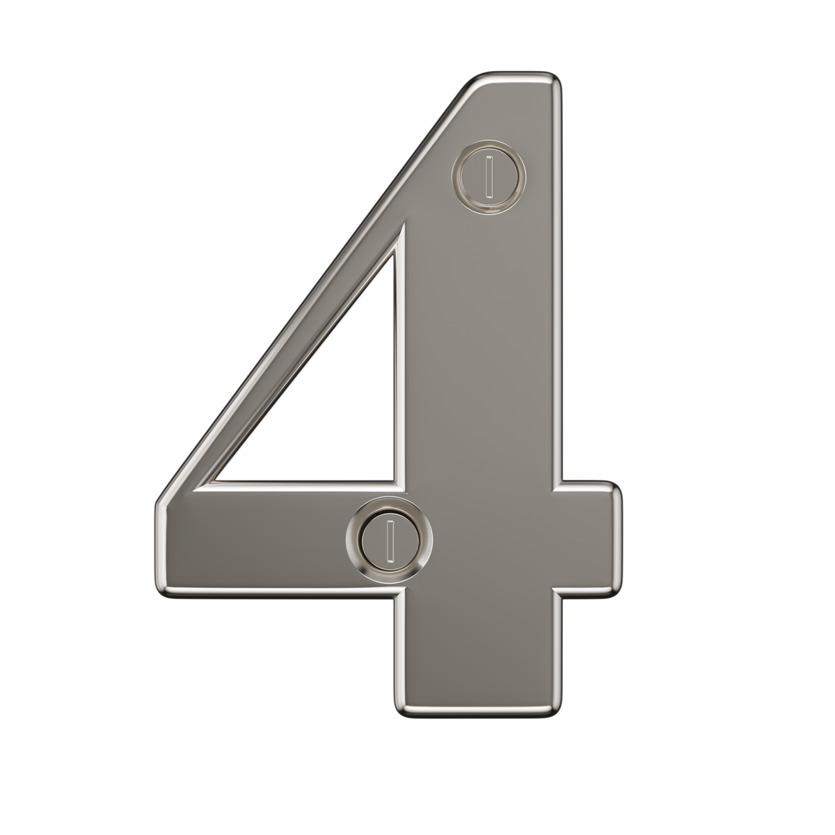 Door Numbers 0-9 & Letter A-E Chrome