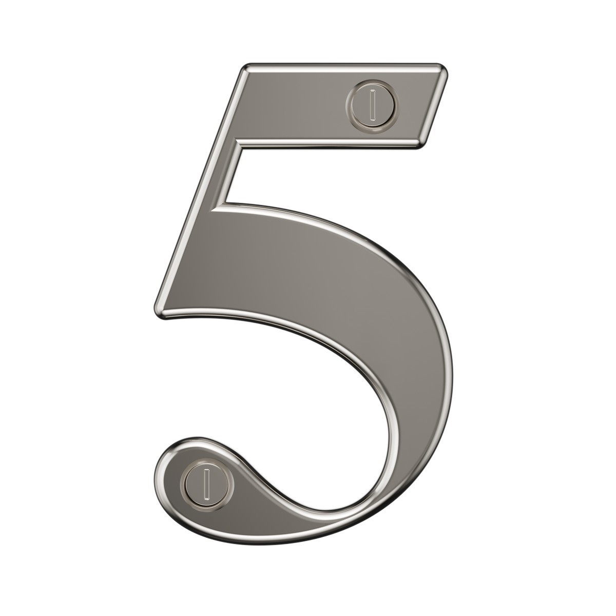 Door Numbers 0-9 & Letter A-E Chrome