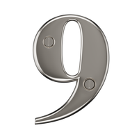 Door Numbers 0-9 & Letter A-E Chrome