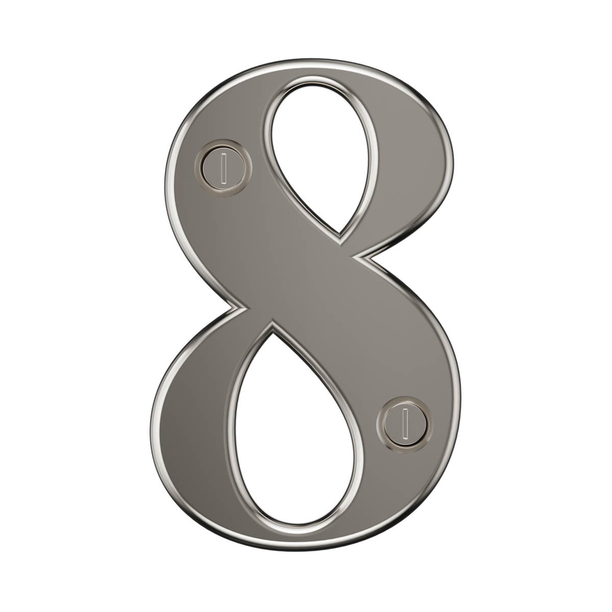 Door Numbers 0-9 & Letter A-E Chrome