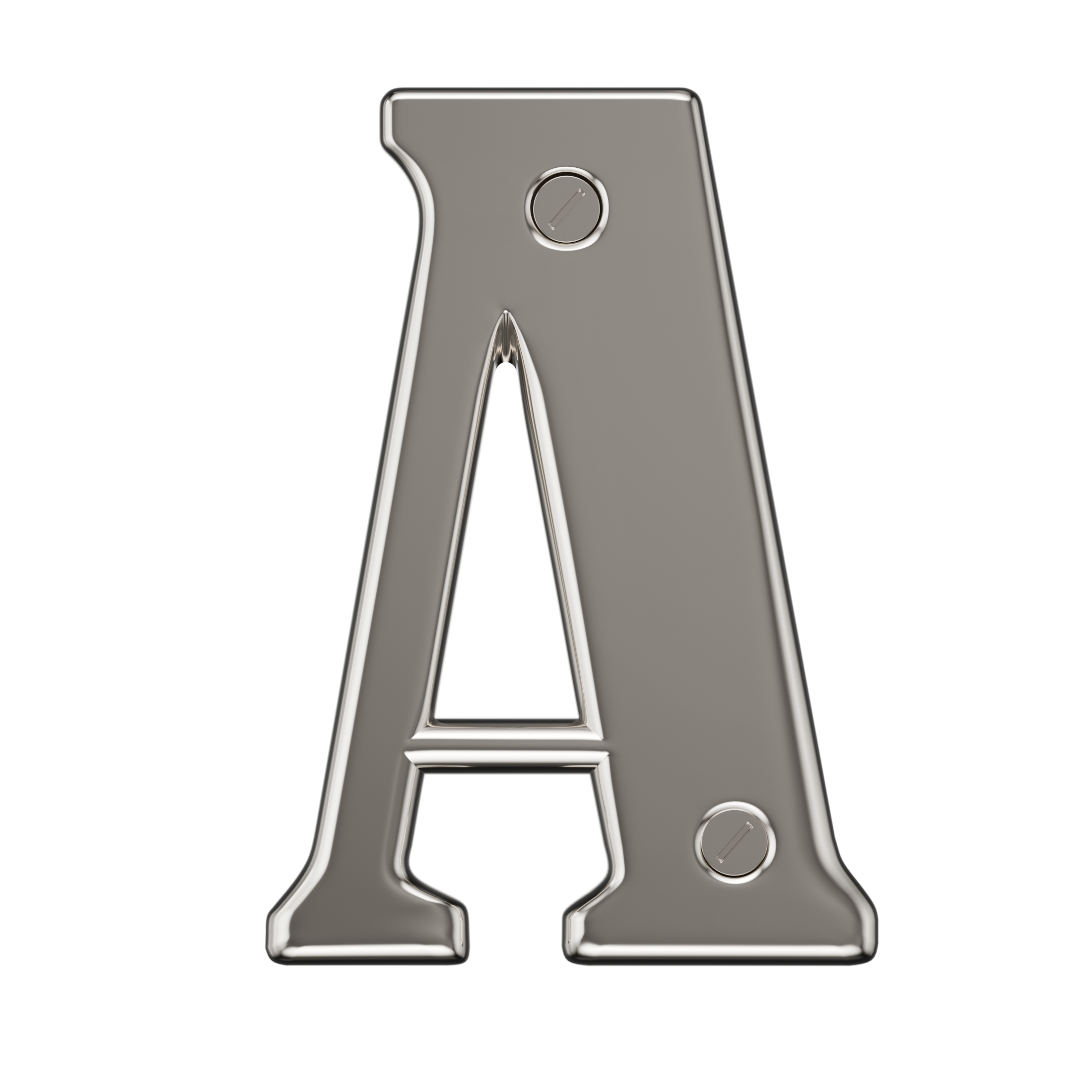 Türnummern 0-9 &amp; Buchstabe AE Chrom