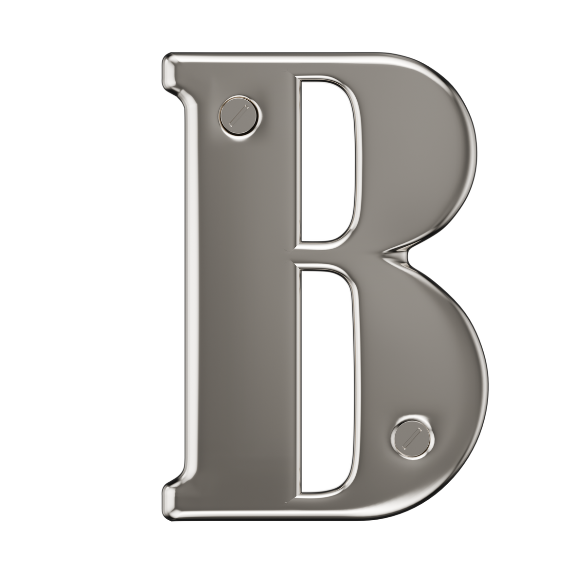 Door Numbers 0-9 & Letter A-E Chrome