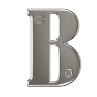 Door Numbers 0-9 & Letter A-E Chrome