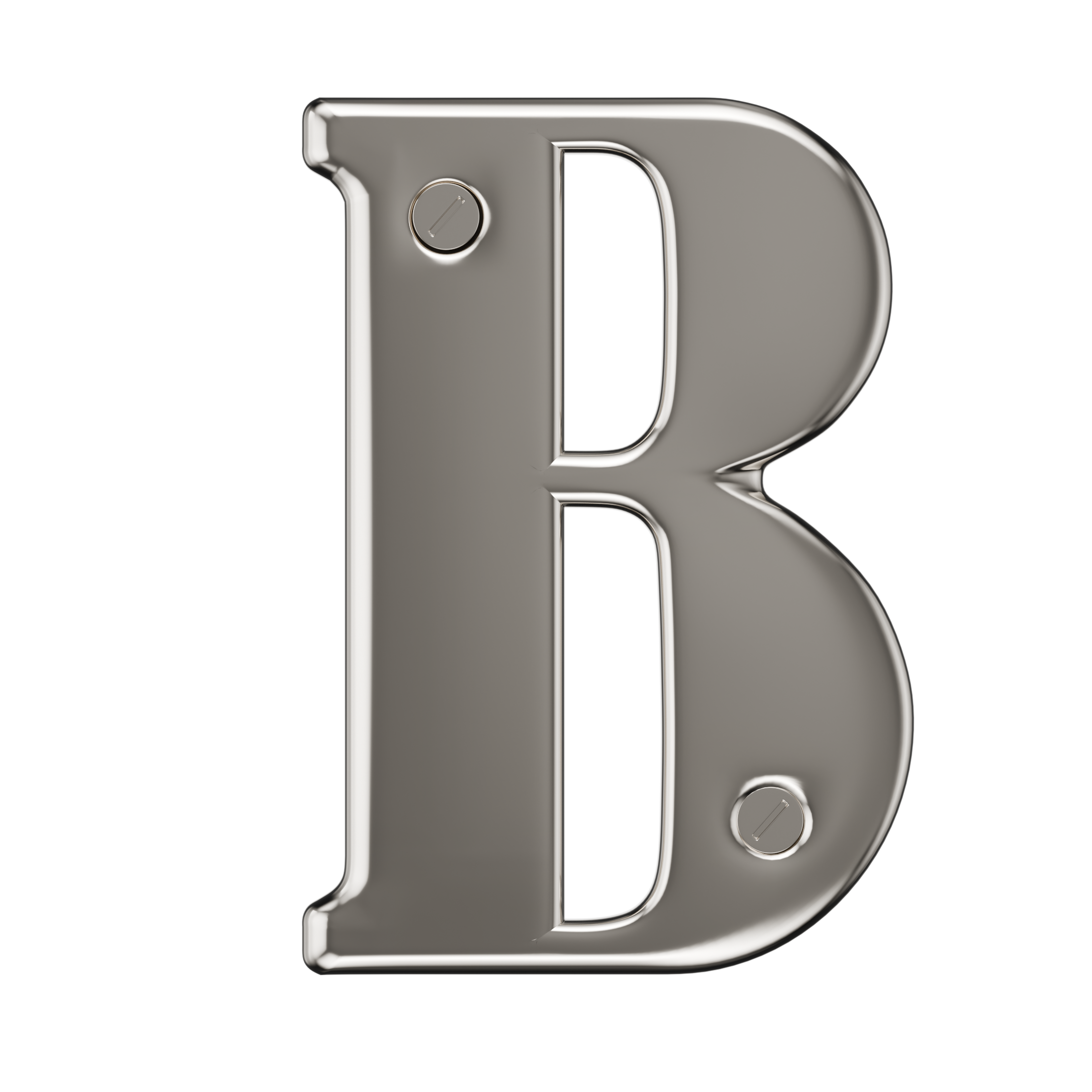 Türnummern 0-9 &amp; Buchstabe AE Chrom