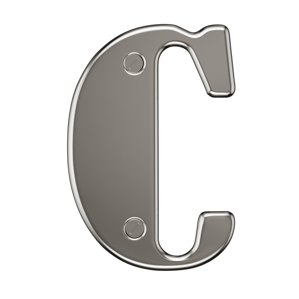 Door Numbers 0-9 & Letter A-E Chrome