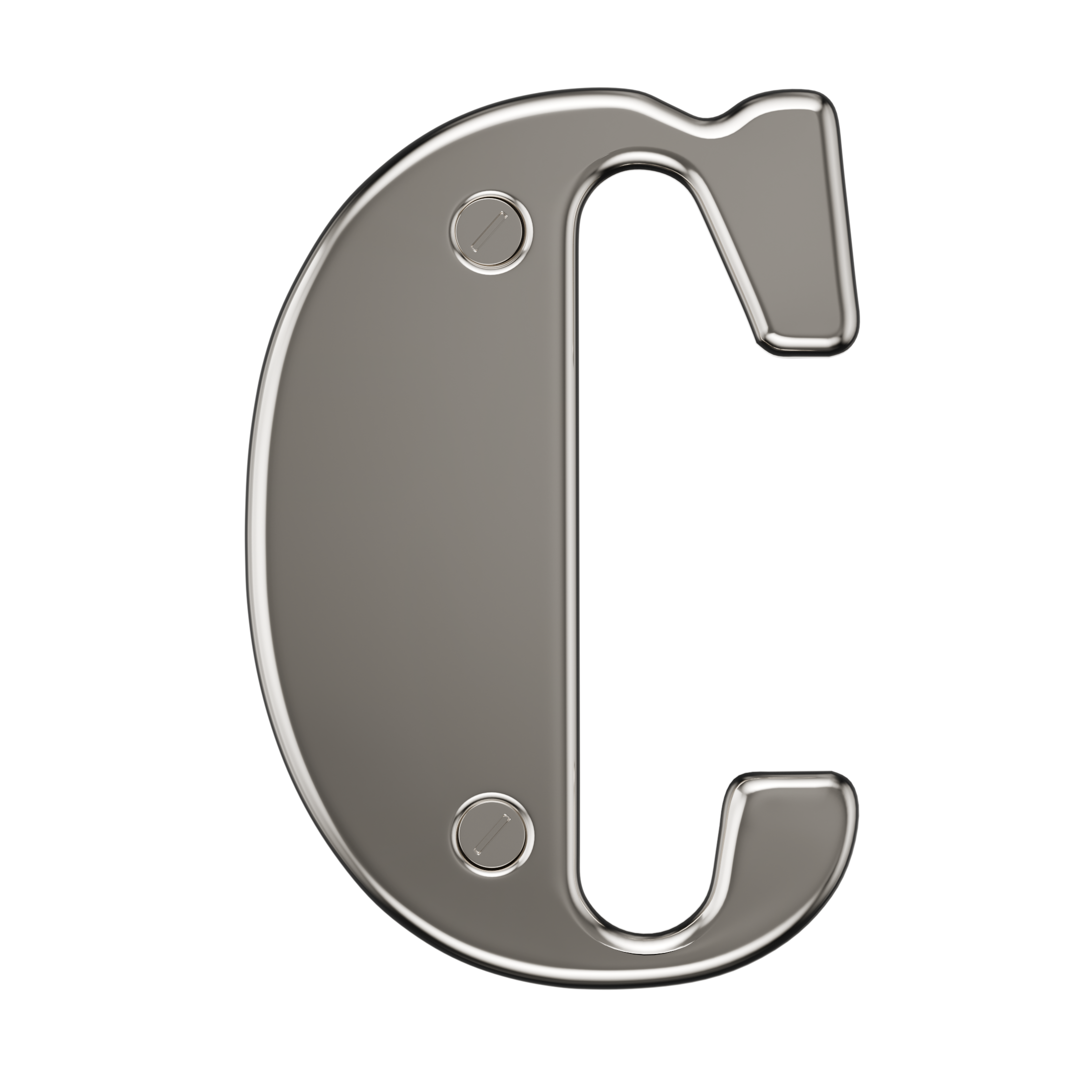 Türnummern 0-9 &amp; Buchstabe AE Chrom