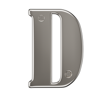 Door Numbers 0-9 & Letter A-E Chrome