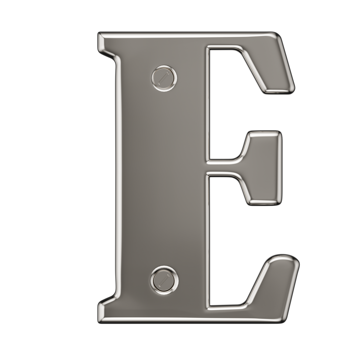 Door Numbers 0-9 & Letter A-E Chrome