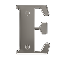 Door Numbers 0-9 & Letter A-E Chrome