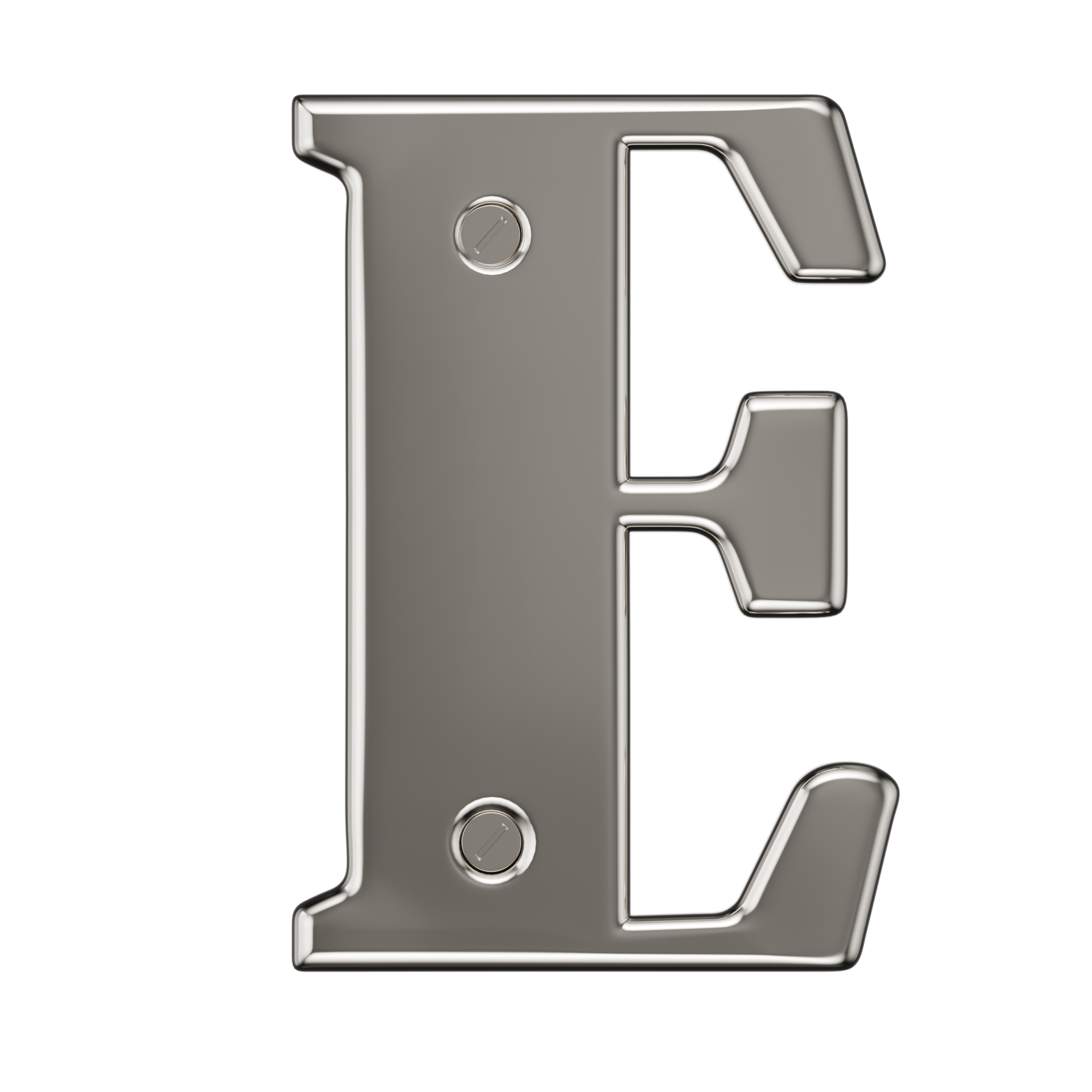 Türnummern 0-9 &amp; Buchstabe AE Chrom