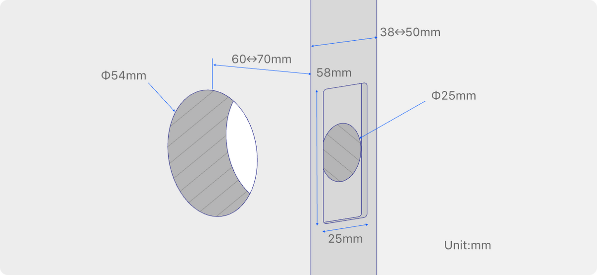Drill Door Guide for Lift-to-lock