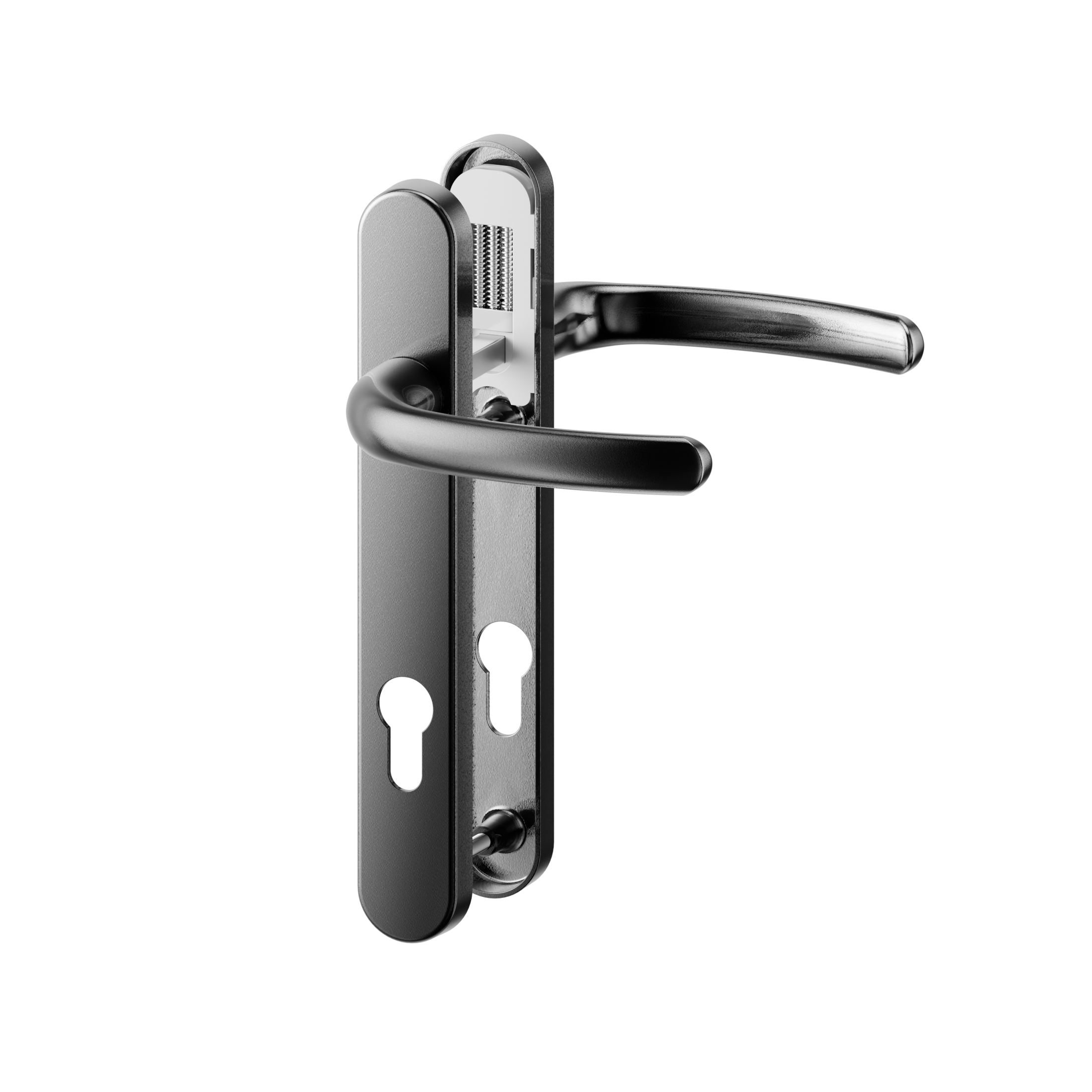 Direkt Hybrid Standard Door Handle Lev/Lev 122mm ANTHRACITE GREY