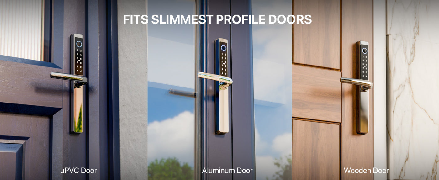 Blusafe Origin Smart Plus fitted to a front door