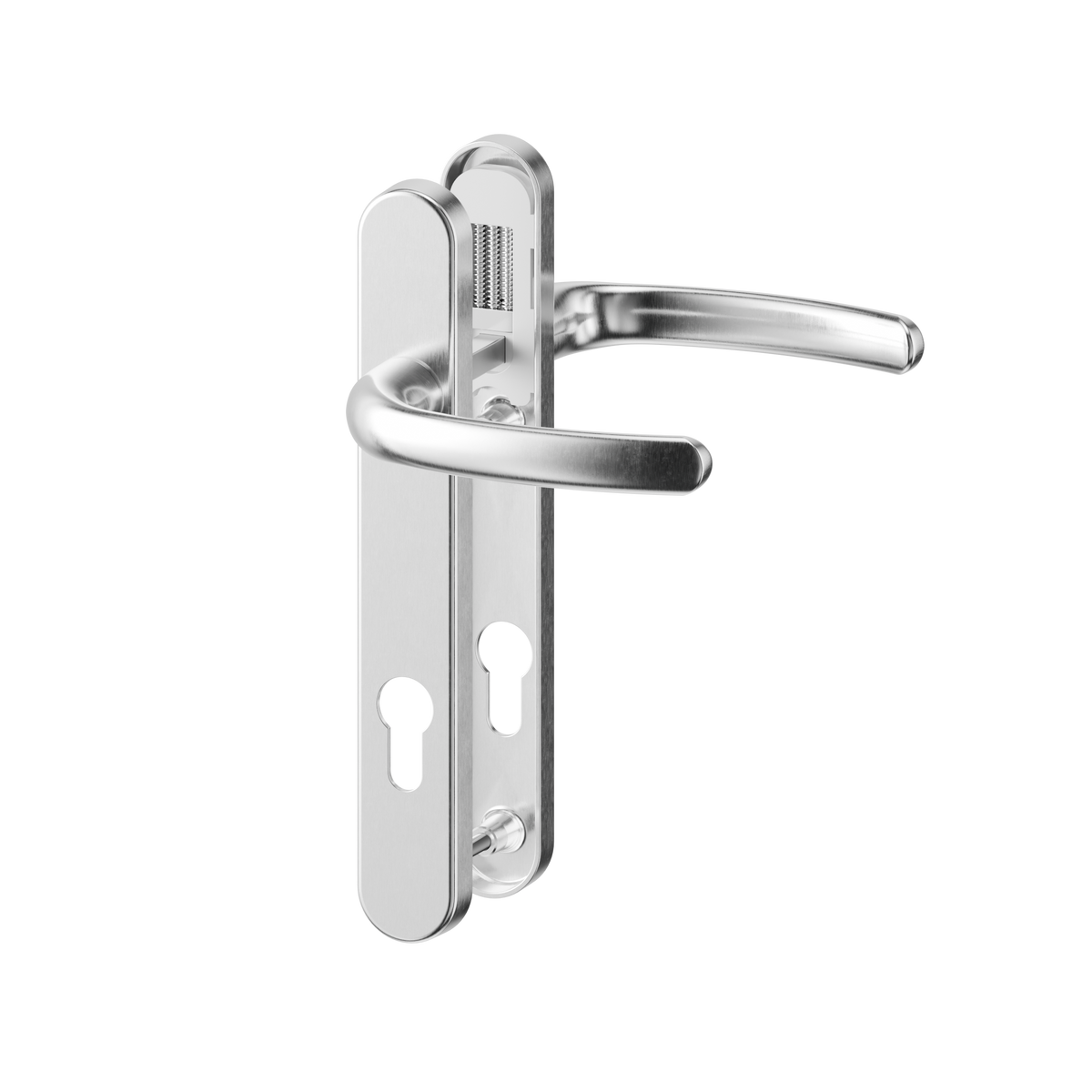 Direkt Hybrid Standard Door Handle Lev/Lev 215mm BRUSHNICKEL