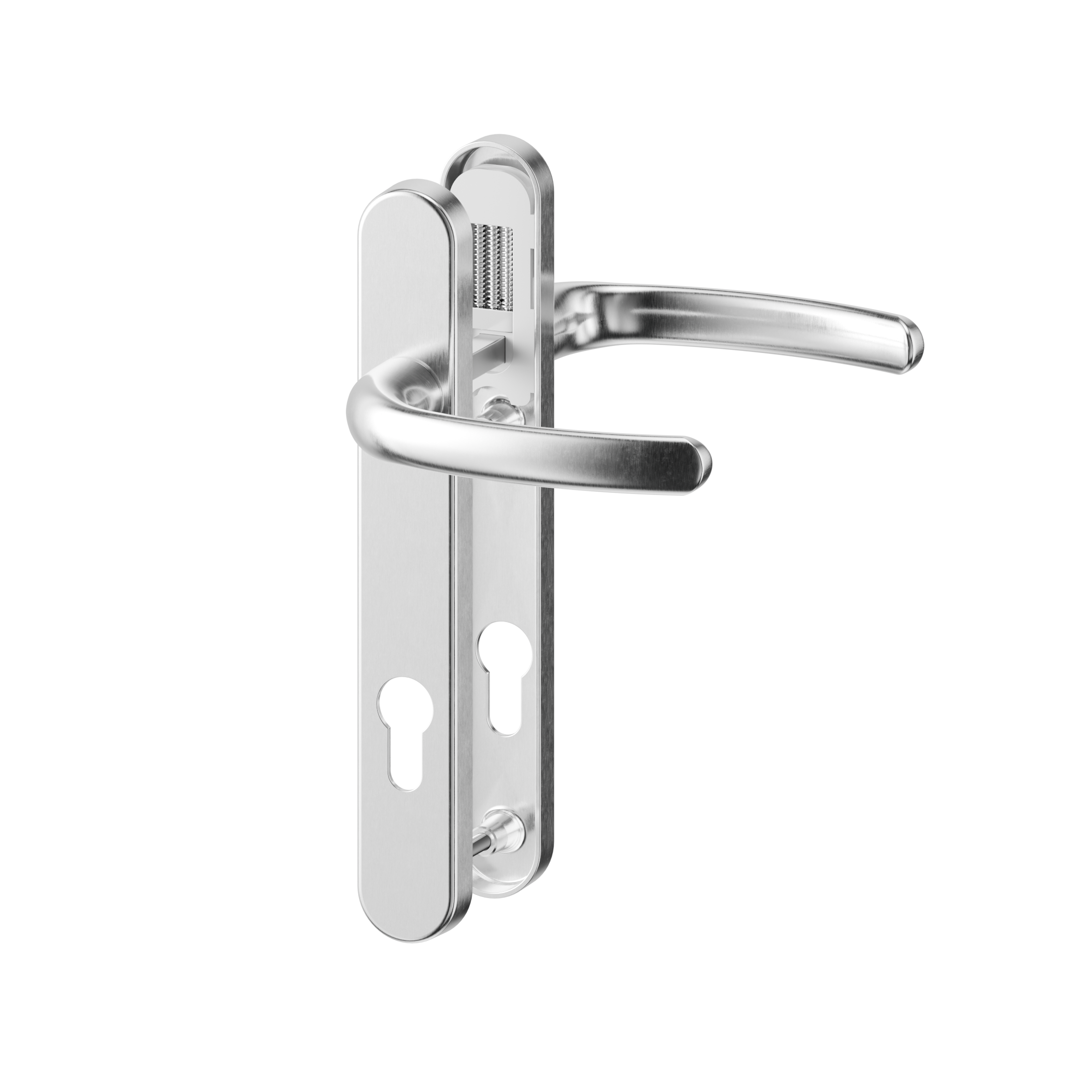 Direkt Hybrid Standard Door Handle Lev/Lev 215mm BRUSHNICKEL