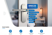 Breeze Fingerprint Door Lock Door Knob Keyless Entry Door Lock Window Lock