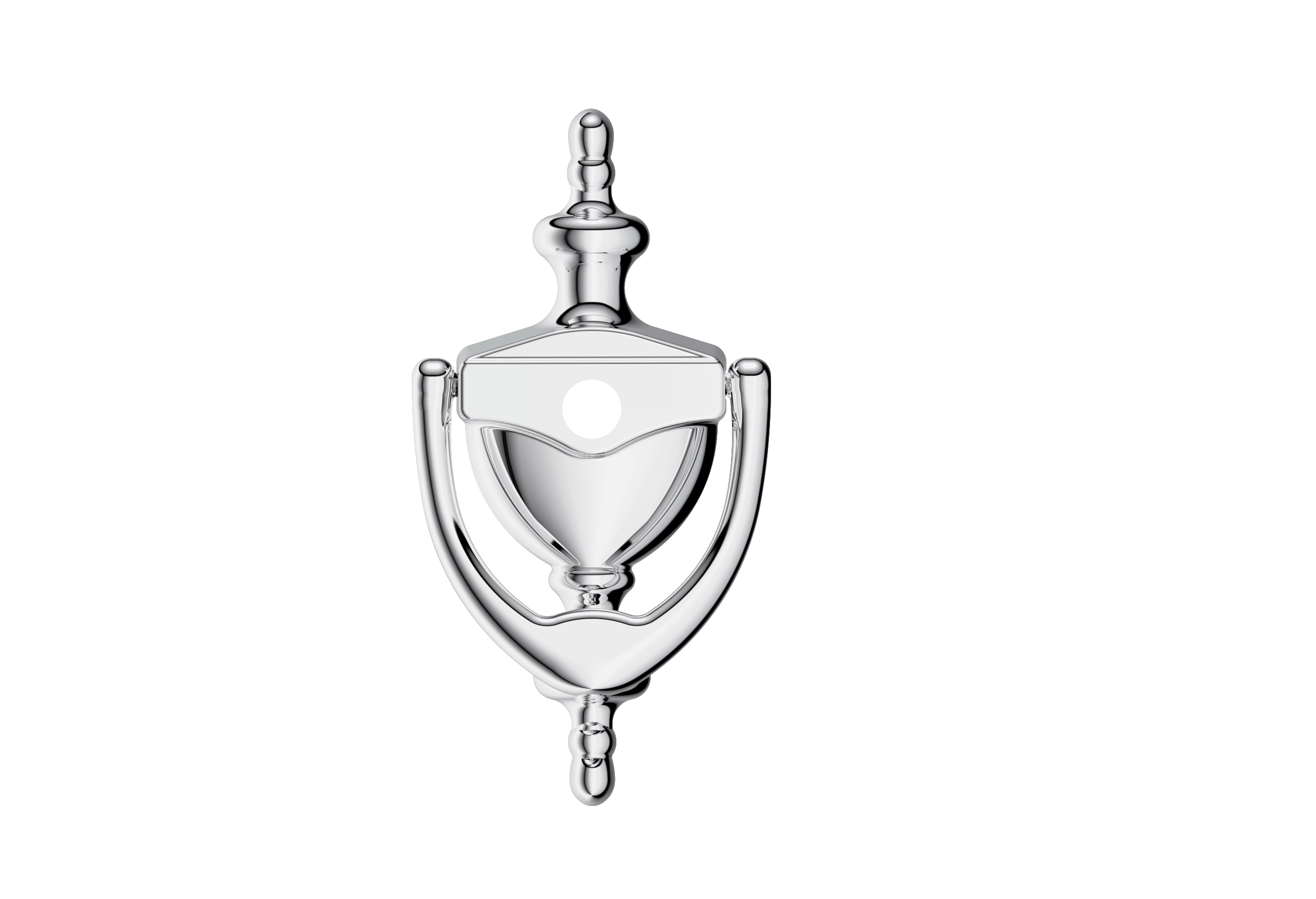 Direkt Hybrid 6“ Viktorianische Urne mit Loch Chrom