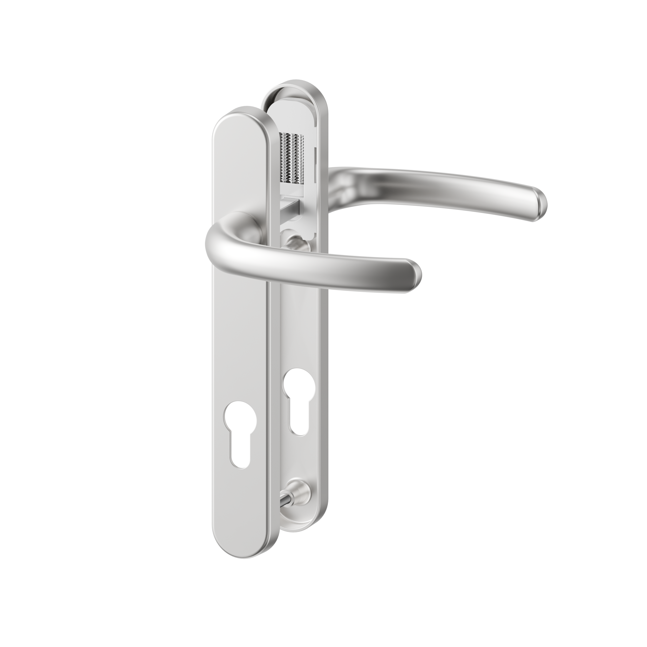 Direkt Hybrid Standard Türgriff Lev/Lev 122mm Satin Chrome-R