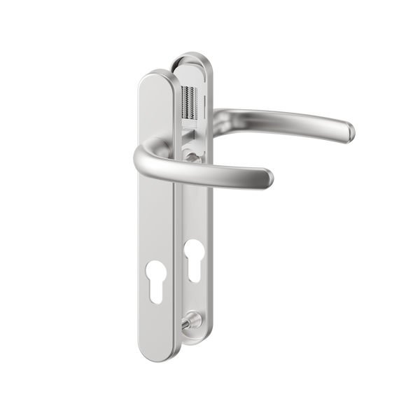 Direkt Hybrid Standard Door Handle Lev/Lev 122mm Satin Chrome-R