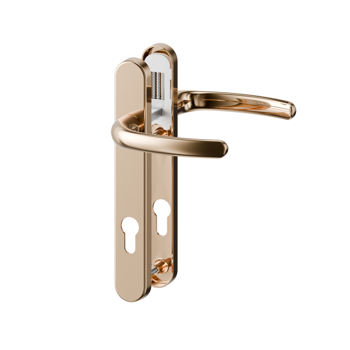 Direkt Hybrid Standard Door Handle Lev/Lev 215mm PVD Gold