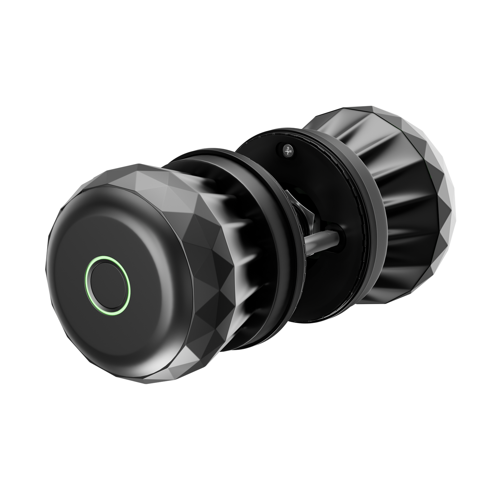 Blusafe Prima Smart Fingerprint Knob — Black - Black