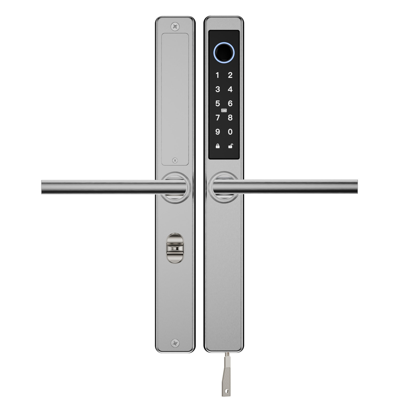 Blusafe Origin Smart Plus Smart Handle — Black, Frosted Silver or Mirror Silver - Frosted Silver