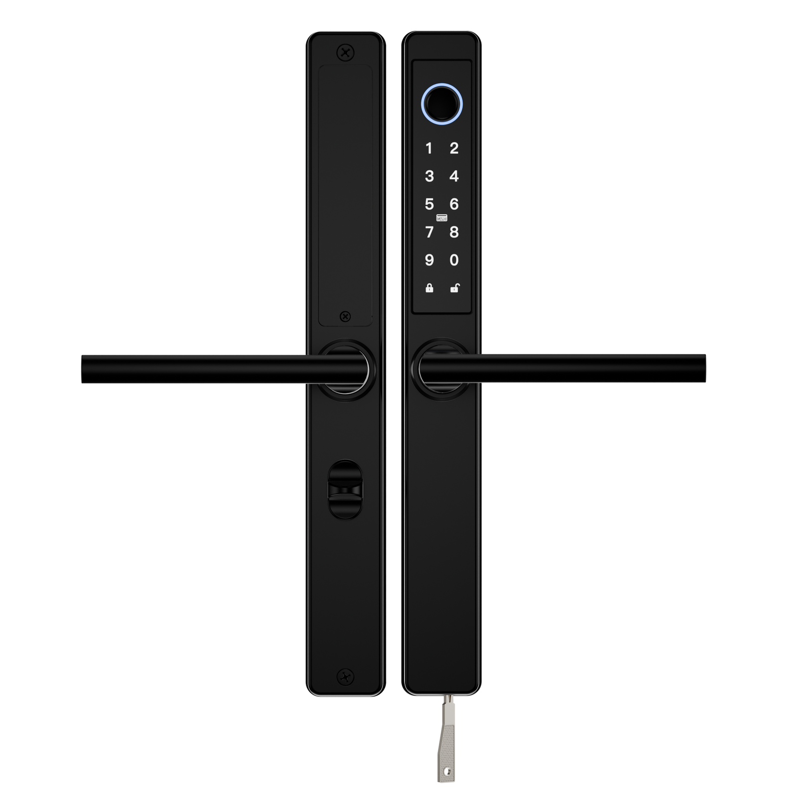 OSP Smart Lock NEW, Multipoint & Mortise Lock, Frosted Silver, Black