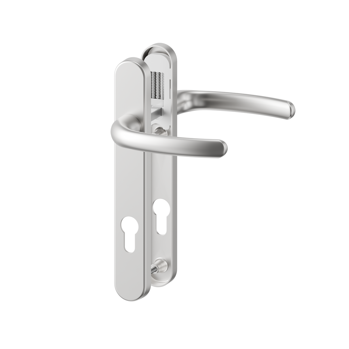 Direkt Hybrid Standard Door Handle Lev/Lev 215mm satin CHROME