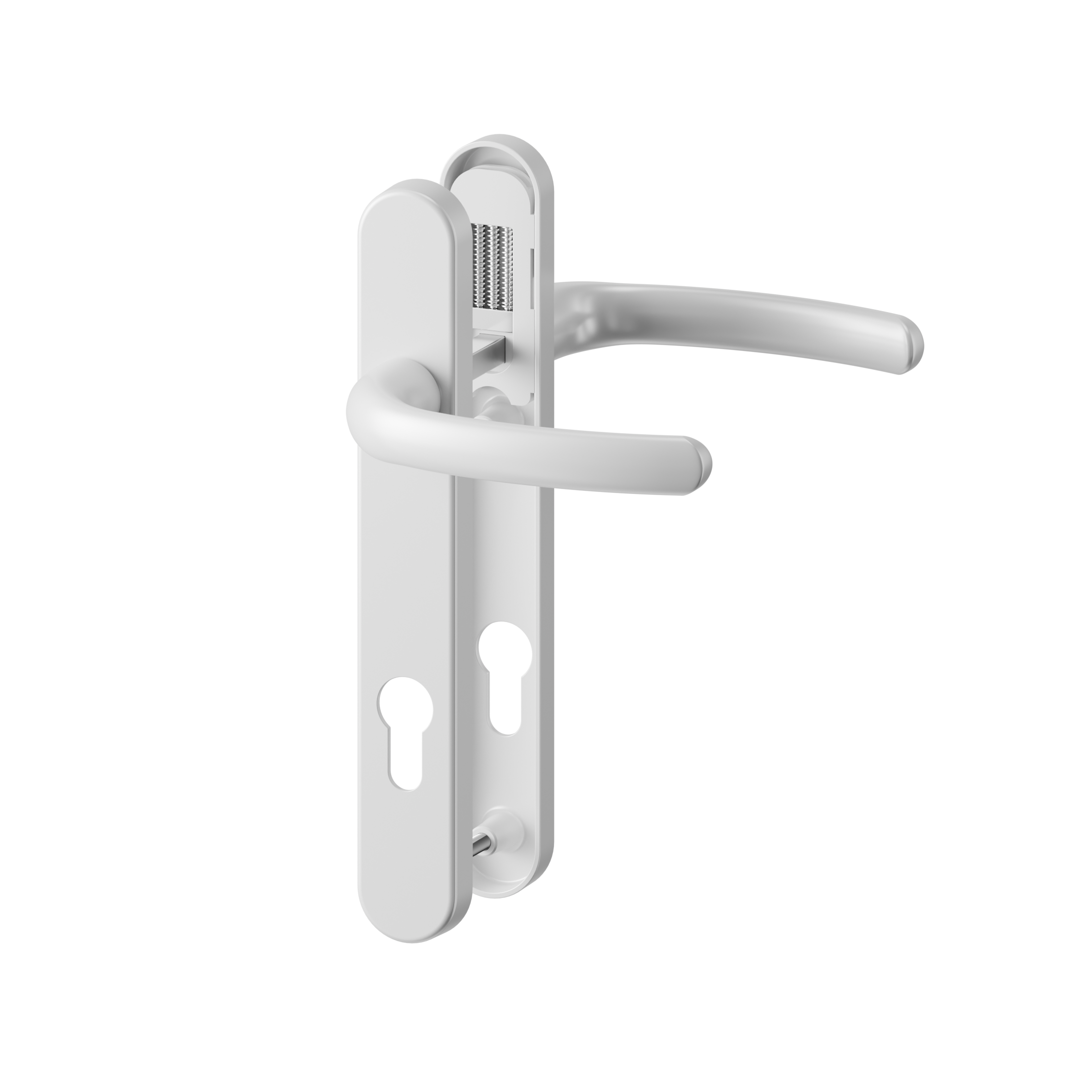 Direkt Hybrid Standard Door Handle Lev/Lev 215mm white